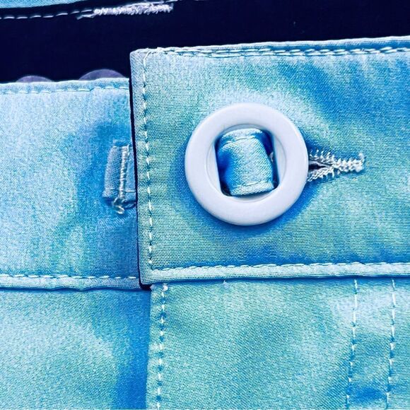 Scales Blue Performance Golf Men’s Short Flat Front Zip/Pockets Sz 40 - Picture 2 of 10